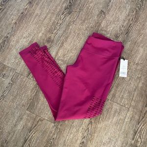 NWT Magenta Cut Out Leggings